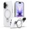  iPhone 17 Skal MagSafe Kickstand Hybrid Vit