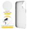  iPhone 17 Skal MagSafe Kickstand Hybrid Vit