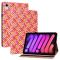 iPad Mini 2024/2021 Fodral Vävd Textur Rosa/Gul