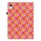  iPad Mini 2024/2021 Fodral Vävd Textur Rosa/Gul