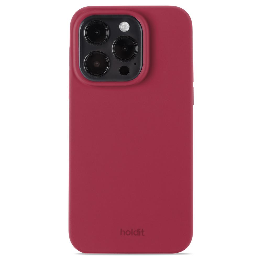 holdit holdit iPhone 15 Pro Mobilskal Silikon Red Velvet