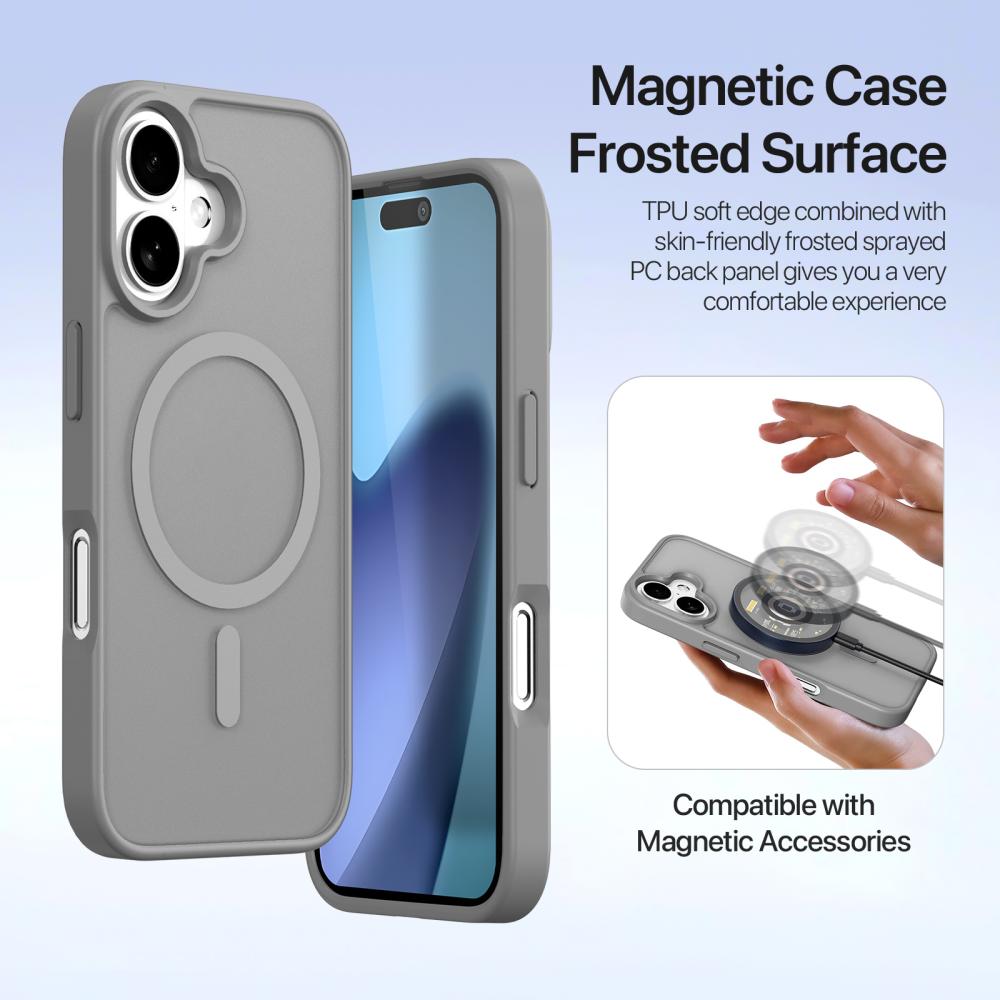 DUX DUCIS DUX DUCIS iPhone 17 2in1 Magnet Fodral Lawa Series Grå