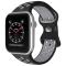 ColorPop Sportarmband Dual-Color Apple Watch 42/44/45/46/49 mm (M/L) Svart/Grå