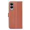  Samsung Galaxy S25 Edge Fodral Litchi Läder Brun