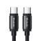 MCDODO Mcdodo 2m 240W PD USB-C - USB-C Nylonkabel Svart
