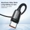 MCDODO Mcdodo 2m 240W PD USB-C - USB-C Nylonkabel Svart