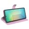  Samsung Galaxy S25 Fodral Litchi Läder Ljus Rosa
