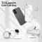  iPhone 17 Skal MagSafe Kickstand Hybrid Vit