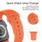 ColorPop Apple Watch 42/44/45/46/49 mm Silikon Armband (S/M) Orange