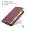 CASEME Samsung Galaxy S21 Ultra - CASEME Vintage Flip Fodral - Röd