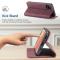 CASEME Samsung Galaxy S21 Ultra - CASEME Vintage Flip Fodral - Röd