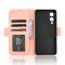  Samsung Galaxy S25 Edge Fodral Med Avtagbart Kortfodral Rosa