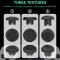 DATA FROG DATA FROG 8-PACK Thumb Grip För PS5/PS4/Xbox/Switch Svart