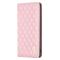 BINFEN BINFEN Galaxy S25 Ultra Fodral Flip Diamond Läder Rosa