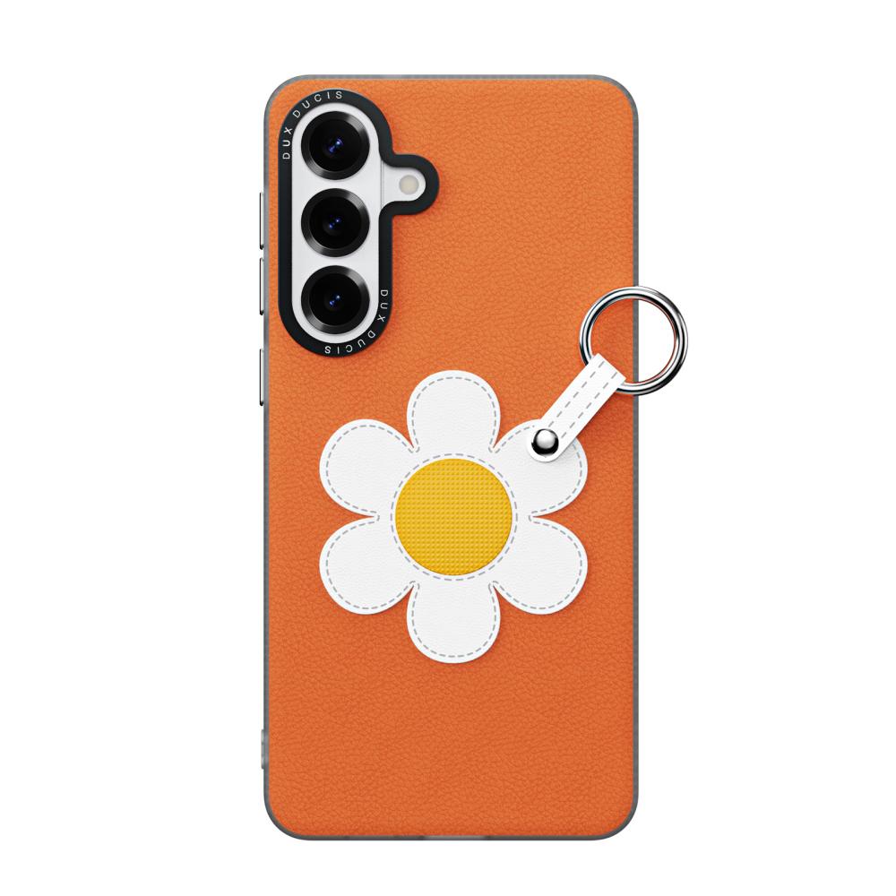 DUX DUCIS DUX DUCIS Samsung Galaxy S26 Skal PU-Läder Prästkrage Orange
