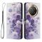  Honor Magic7 Lite Fodral Med Tryck Lila Rosor