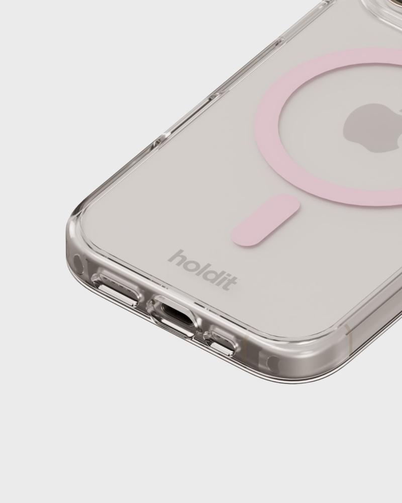 holdit holdit iPhone 16 Pro Mobilskal MagSafe Rosa/Transparent