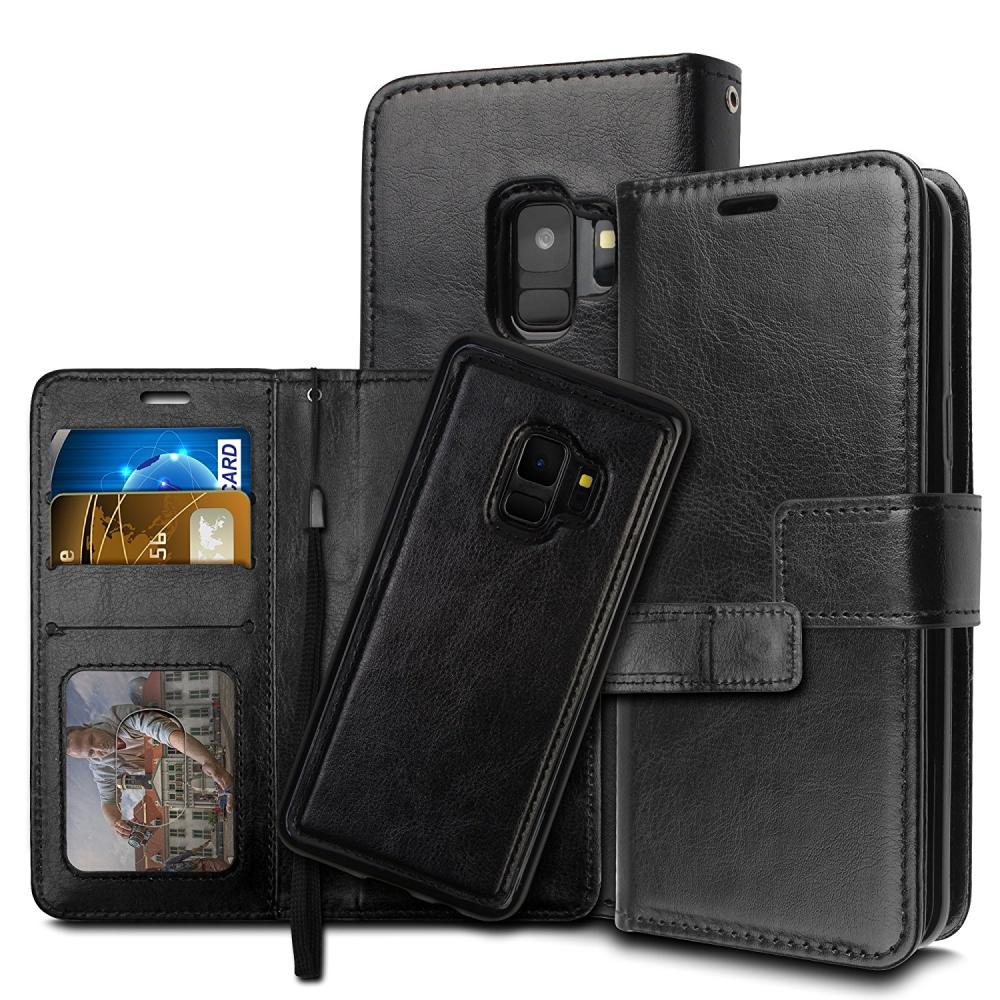  Samsung S9 - Fodral / Magnet Skal 2 in 1 - Svart