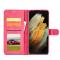 LC.IMEEKE Samsung Galaxy S21 Ultra - LC.IMEEKE Läder Fodral - Rosa
