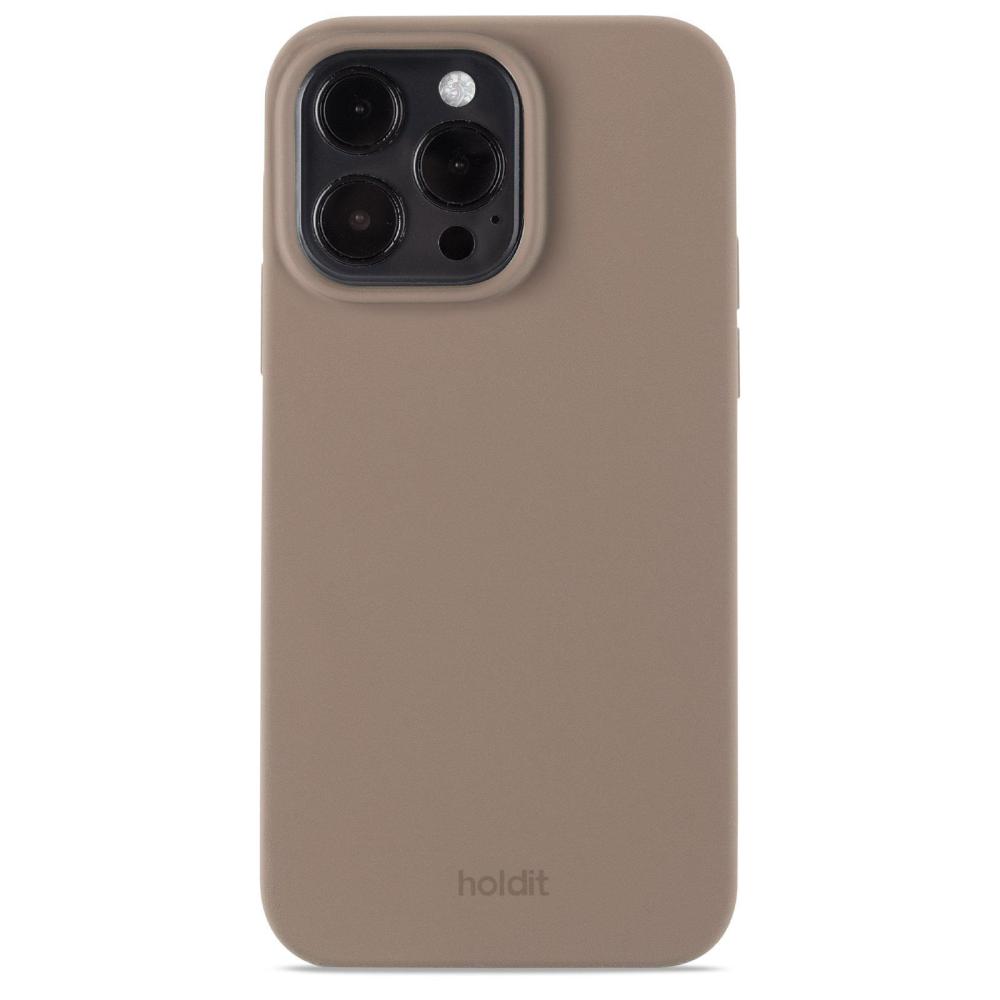 holdit holdit iPhone 14 Pro Max Mobilskal Silikon Mocha Brown