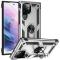  Samsung Galaxy S22 Ultra Skal Hybrid Ring Silver
