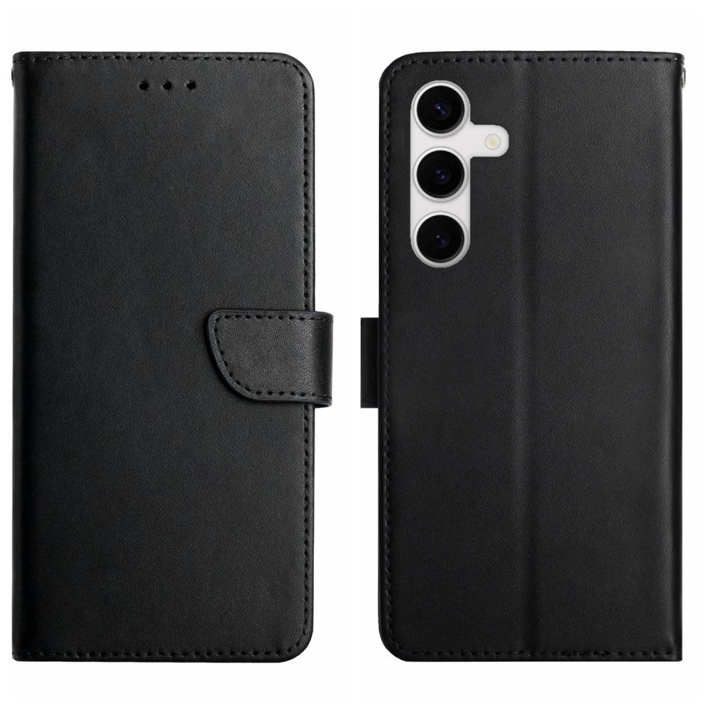  Samsung Galaxy S25 FE Fodral Äkta Läder Svart