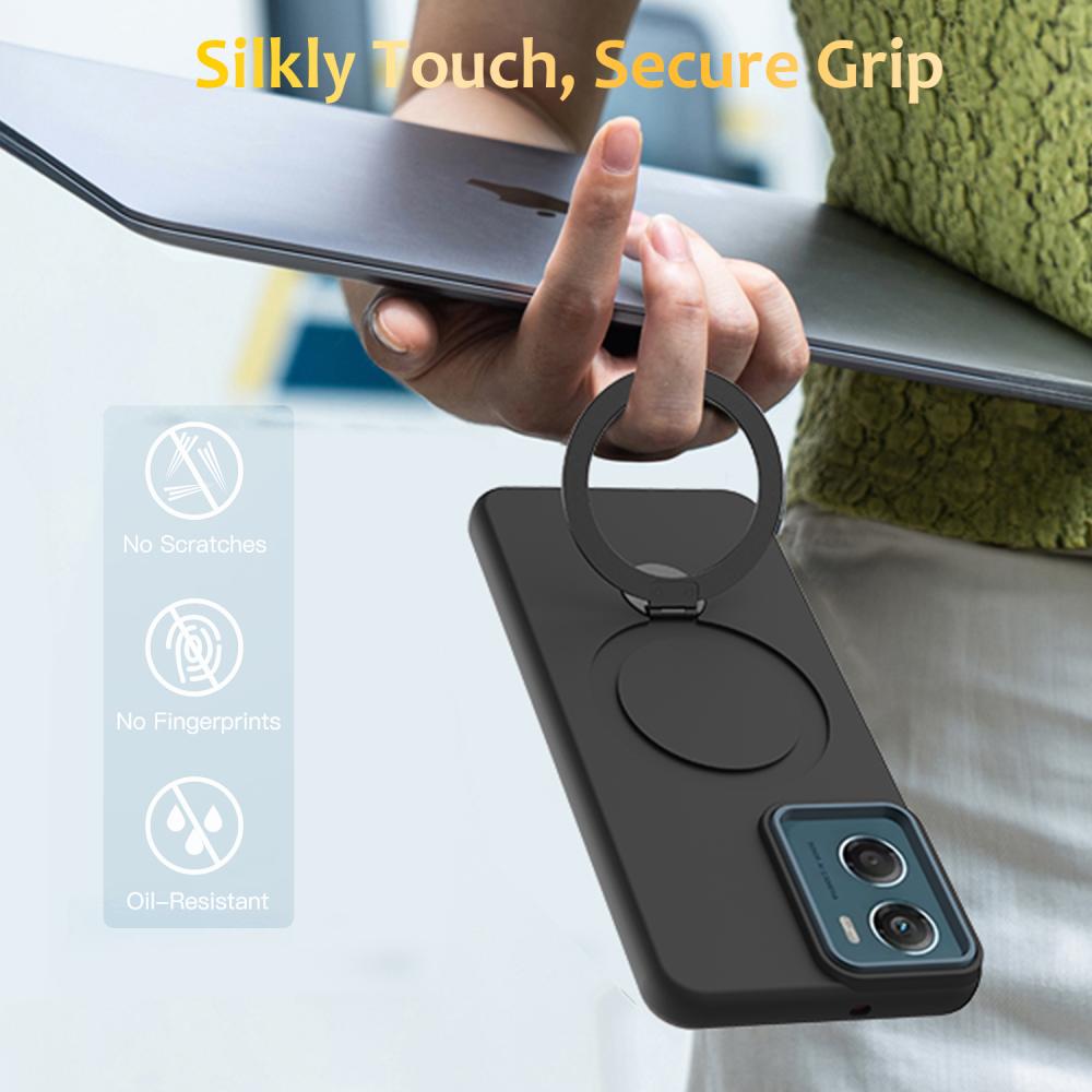  Motorola Moto G06/G06 Power Skal MagSafe Kickstand Hybrid Svart
