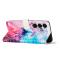  Samsung Galaxy S26 Plus Fodral Läder Marmor Rosa / Lila