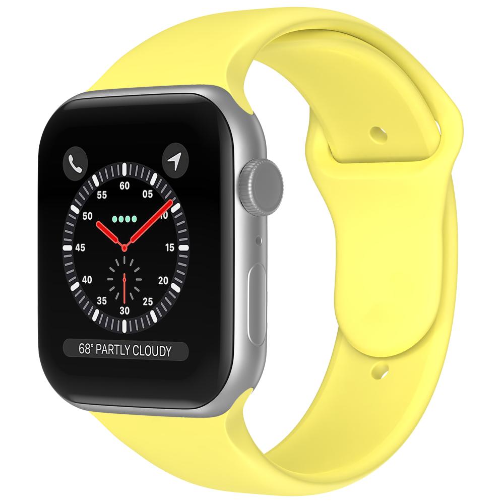 ColorPop Apple Watch 42/44/45/46/49 mm Silikon Armband (M/L) Gul