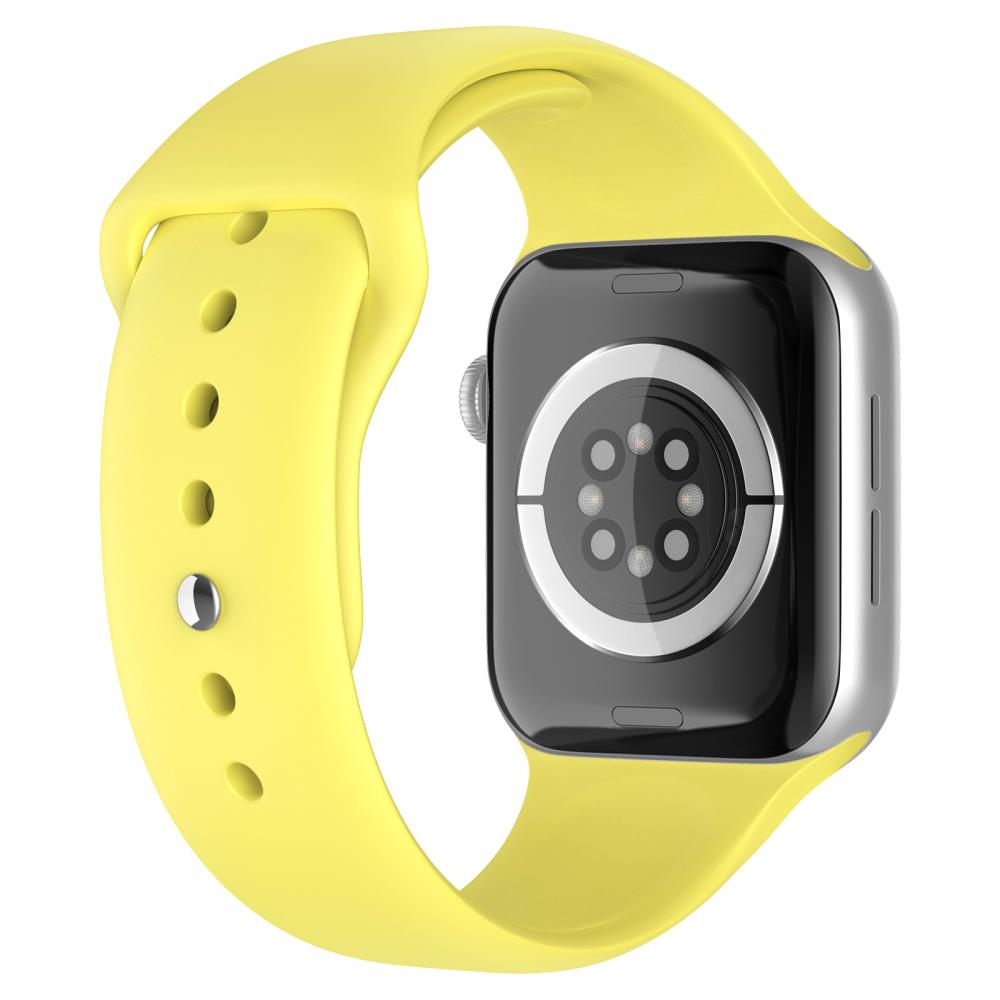 ColorPop Apple Watch 42/44/45/46/49 mm Silikon Armband (M/L) Gul