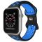 ColorPop Sportarmband Dual-Color Apple Watch 42/44/45/46/49 mm (M/L) Svart/Blå