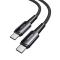 ESSAGER ESSAGER 2m 240W PD USB-C - USB-C Nylonkabel Svart