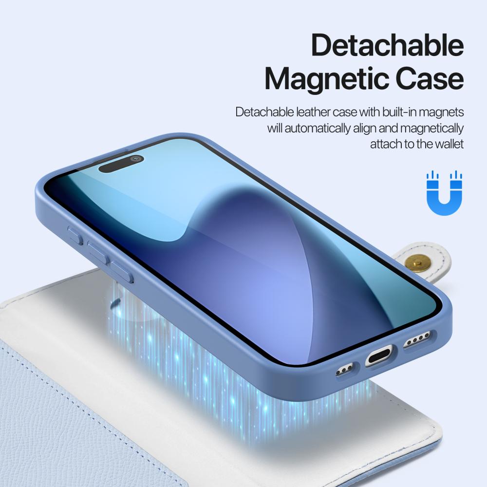 DUX DUCIS DUX DUCIS iPhone 17 2in1 Magnet Fodral Lawa Series Ljus Blå
