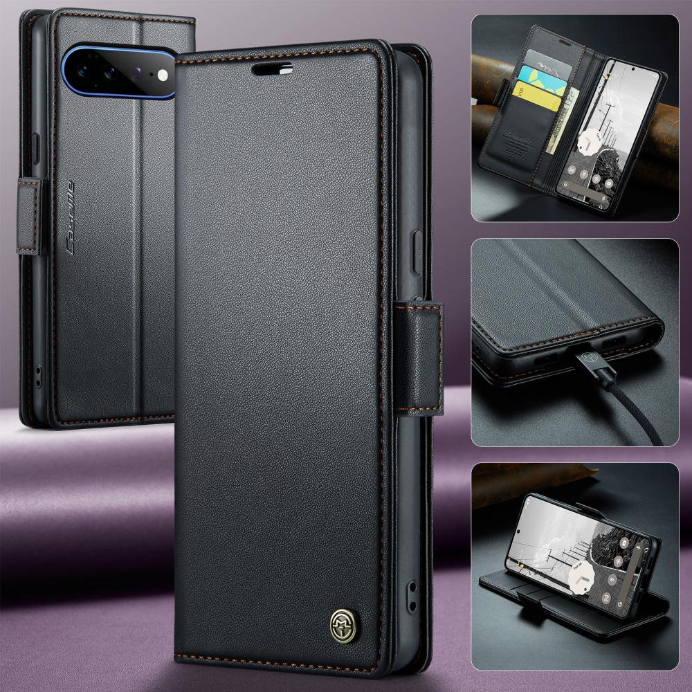 CASEME CASEME Google Pixel 11 Pro XL Fodral RFID Läder Svart