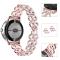  Google Pixel Watch/Pixel Watch 2 Metal Bling Armband Roséguld