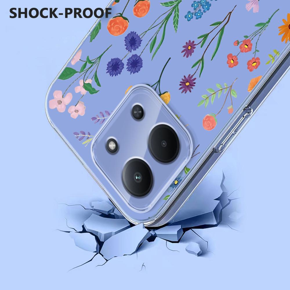  Xiaomi Redmi 15C Skal Med Tryck Blommor