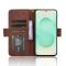  Samsung Galaxy S25 Edge Fodral Med Avtagbart Kortfodral Brun