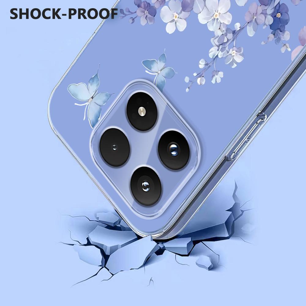  Xiaomi 17 Skal TPU Blommor Violer