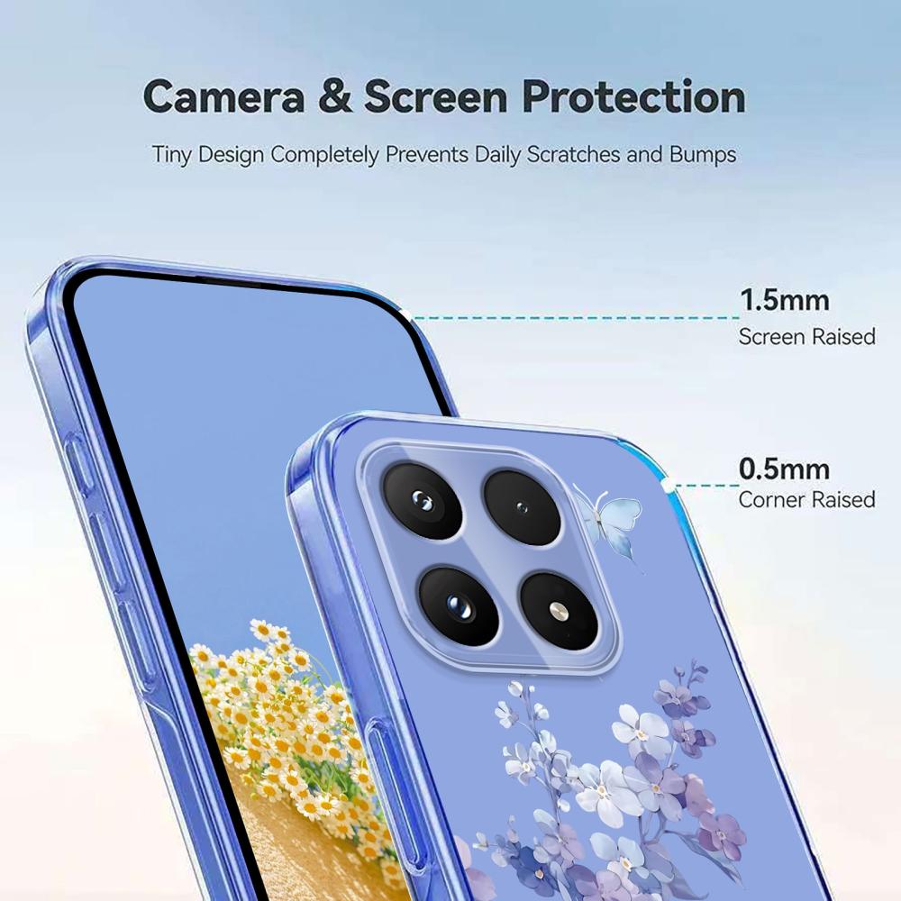  Xiaomi 17 Skal TPU Blommor Violer