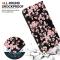  Samsung Galaxy A27 5G Fodral Läder Blommor Rosa