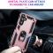 Samsung Galaxy A15 5G Skal Armor Ring Hybrid Roséguld