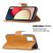  Samsung Galaxy A03s Fodral Läder Solid Shark Ljus Brun
