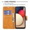 Samsung Galaxy A03s Fodral Läder Solid Shark Ljus Brun