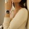  Google Pixel Watch/Pixel Watch 2 Metal Bling Armband Roséguld