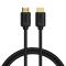 BASEUS Baseus 75cm 4K 60Hz HD HDMI - HDMI 2.0 Kabel Svart