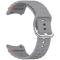  Galaxy Watch 5/5 Pro/6/7/FE Armband Silikon Wave Design Grå