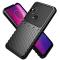  Motorola One Hyper - Twill Textur Skal - Svart
