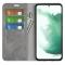  Samsung Galaxy S23 Plus Flip Fodral Skin Touch Grå