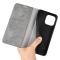  iPhone 16 Pro Fodral Flip Läder Grå