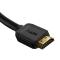 BASEUS Baseus 75cm 4K 60Hz HD HDMI - HDMI 2.0 Kabel Svart